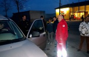 Rettung einer Person auf einem Fahrzeug